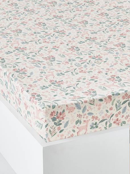 Fitted Sheet for Children, Victoria White/Print - vertbaudet enfant 