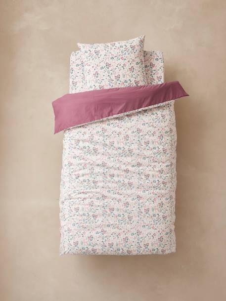 Duvet Cover + Pillowcase Set for Children, Victoria Purple - vertbaudet enfant 