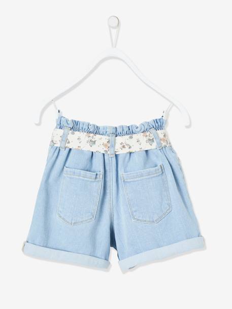 Shorts for Girls Bleached Denim - vertbaudet enfant 