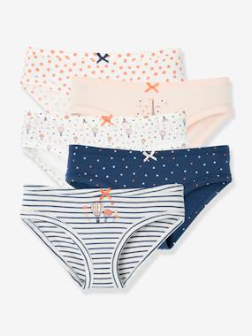 -Pack of 5 Fancy Briefs for Girls