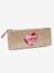 Pencil Case with Glitter & 'School is Cool' Heart, for Girls Gold - vertbaudet enfant 