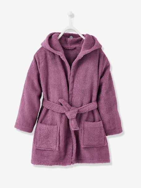 Peignoir enfant Biche personnalisable VICTORIA parme foncé - vertbaudet enfant 