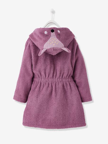 Peignoir enfant Biche personnalisable VICTORIA parme foncé - vertbaudet enfant 