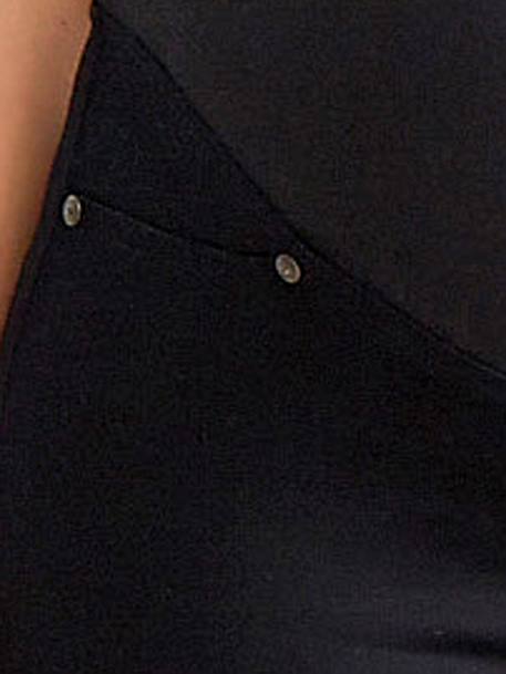 Maternity Stretch Fabric Super Skinny Trousers - Inside Leg 32' Black+BROWN DARK SOLID - vertbaudet enfant 