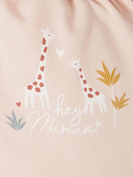 Ensemble bébé naissance girafe rose pâle imprimé - vertbaudet enfant 