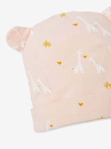 Ensemble bébé naissance girafe rose pâle imprimé - vertbaudet enfant 