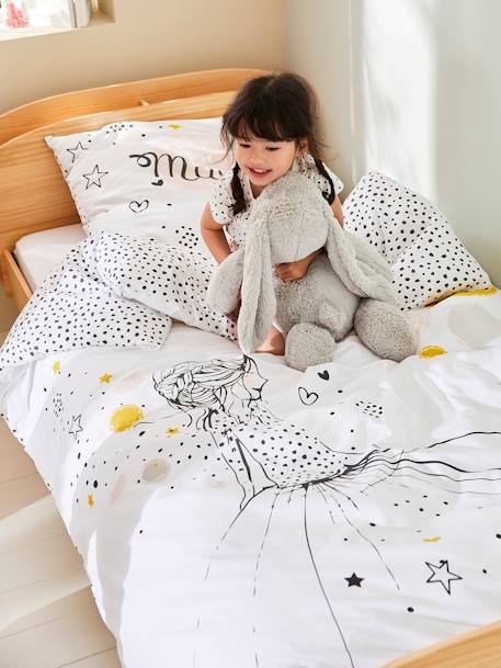 Magicouette® Duvet Set for Children, Princess & Little Dots White - vertbaudet enfant 
