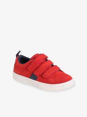 -Touch-Fastening Leather Trainers for Boys