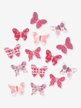 Linge de lit & Déco-Décoration-Cadre, affiche, pêle-mêle-Lot de 14 papillons déco enfant