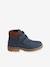 High-Top Ankle Boots with Touch Fasteners for Boys Dark Blue - vertbaudet enfant 
