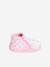 Chaussons zippés bébé fille fabriqués en France rose imprimé - vertbaudet enfant 