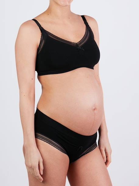 Slip taille basse Milk BLUSH+NOIR - vertbaudet enfant 