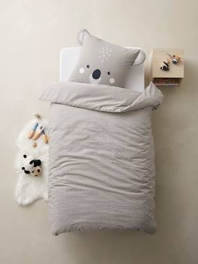 ORGANIC* Duvet Cover + Pillowcase Set, Koala  - vertbaudet enfant