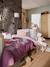 Parure housse de couette enfant et taie d'oreiller VICTORIA prune - vertbaudet enfant 