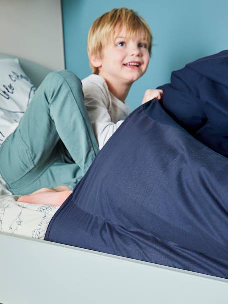 Children's Magicouette® Duvet Set, Dinorama Dark Blue - vertbaudet enfant 