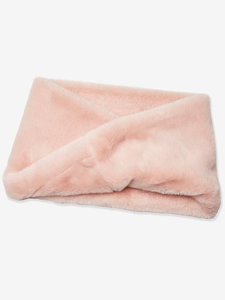 Oeko Tex® Snood in Faux Fur for Girls Pink - vertbaudet enfant 
