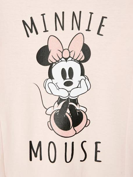 Long Sleeve Minnie Mouse® Top by Disney, for Girls Light Pink - vertbaudet enfant 