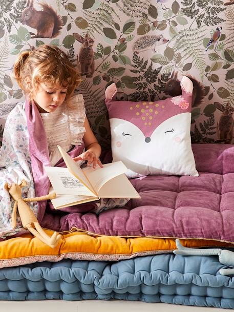 Square Fawn Cushion Purple - vertbaudet enfant 