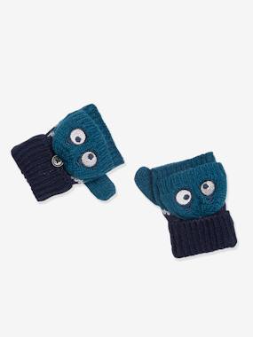 -Crazy Monster Mittens/Fingerless Gloves for Boys, Oeko Tex®
