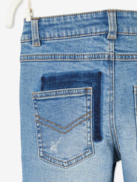 Distressed Jeans, for Boys Denim Blue - vertbaudet enfant 