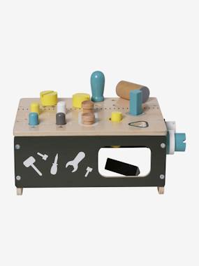 Boîte à outils du bricoleur en bois FSC® - noir, Jouet