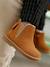Boots bébé fille cuir zippées beige imprimé+bordeaux+CAMEL+marine+noir - vertbaudet enfant 