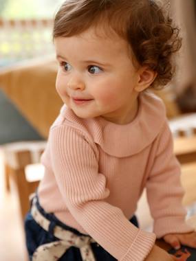 Baby-Jumpers, Cardigans & Sweaters-Jumper with Wide Neck for Babies