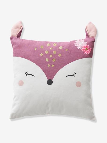 Square Fawn Cushion Purple - vertbaudet enfant 