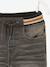 Jean garçon droit facile à enfiler denim effet molleton BRUT FONCE+denim black+denim bleached+denim gris+double stone+STONE MOYEN - vertbaudet enfant 
