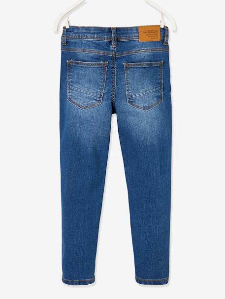 Jean garçon slim morphologique FIN denim black+DENIM BRUT+denim gris+DENIM GRIS FONCE+double stone+STONE - vertbaudet enfant 