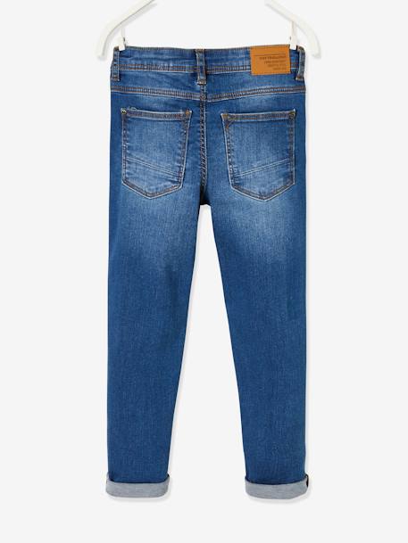Jean garçon slim morphologique FIN denim black+DENIM BRUT+denim gris+DENIM GRIS FONCE+double stone+STONE - vertbaudet enfant 