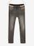Jean garçon droit facile à enfiler denim effet molleton BRUT FONCE+denim black+denim bleached+denim gris+double stone+STONE MOYEN - vertbaudet enfant 