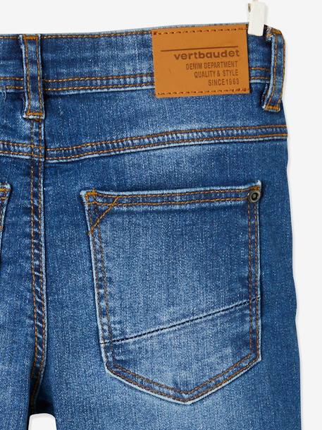 Jean garçon slim morphologique FIN denim black+DENIM BRUT+denim gris+DENIM GRIS FONCE+double stone+STONE - vertbaudet enfant 