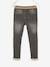 Jean garçon droit facile à enfiler denim effet molleton BRUT FONCE+denim black+denim bleached+denim gris+double stone+STONE MOYEN - vertbaudet enfant 