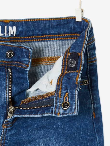 Jean garçon slim morphologique LARGE DENIM BRUT+denim gris+DENIM GRIS FONCE+double stone+STONE - vertbaudet enfant 