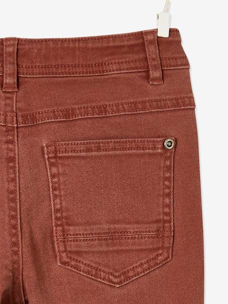 WIDE Hip, Slim Leg MorphologiK Trousers for Boys Brown - vertbaudet enfant 