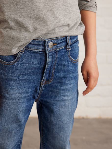 Loose-Fit Baggy Jeans, for Boys Denim Blue+denim grey - vertbaudet enfant 