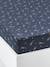 Children's Fitted Sheet, ROCK STAR Dark Blue/Print - vertbaudet enfant 