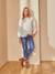 Jean de grossesse mom bandeau sans couture Bleu stone+DENIM STONE+Gris - vertbaudet enfant 