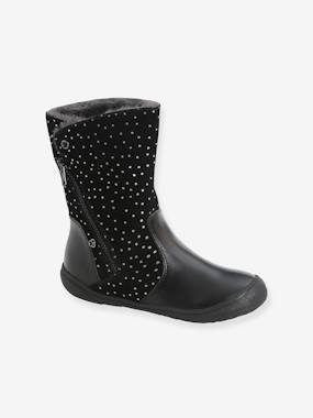 Leather Boots for Girls  - vertbaudet enfant