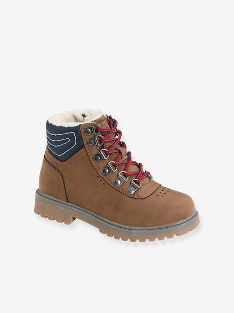 Grafters - Bottines En Cuir Verni Pour Garçons - Style Retro Classique