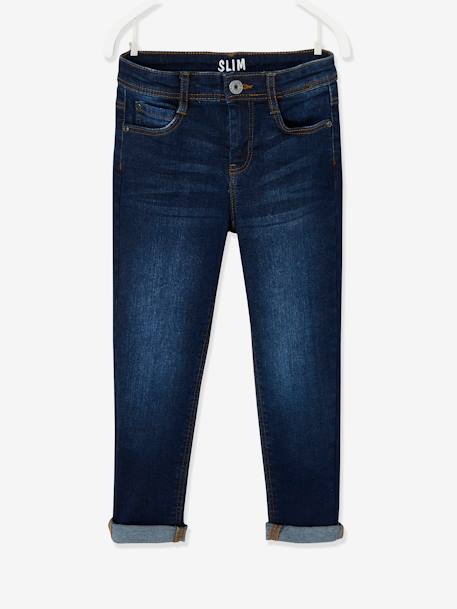 Jean garçon slim morphologique LARGE DENIM BRUT+denim gris+DENIM GRIS FONCE+double stone+STONE - vertbaudet enfant 