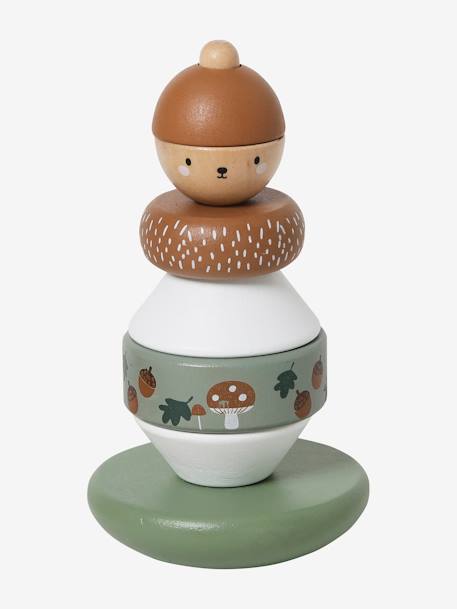 Coffret 3 jeux d'éveil GREEN FOREST en bois FSC® Multicolore - vertbaudet enfant 