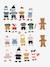 Magnetic Teddy Bears to Dress Up - Wood FSC® Certified Multi - vertbaudet enfant 