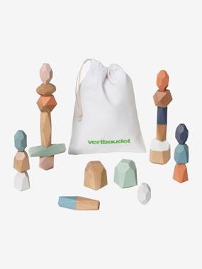 Toys-Playsets-Building Toys-Set of Faceted Shapes in FSC® Wood