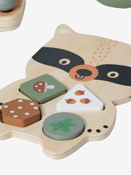 Green Forest Box Set with 3 Early Learning Toys in FSC® wood Light Green - vertbaudet enfant 