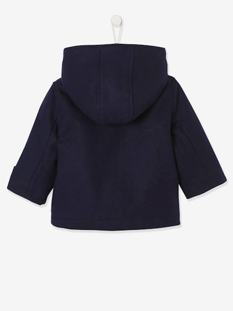 Hooded Duffle Coat for Babies Dark Blue - vertbaudet enfant 