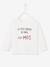 T-shirt bébé à message manches longues blanc+gris chiné - vertbaudet enfant 