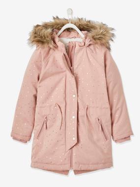 Prelude Easter Tear 3-in-1 Hooded Parka, Jacket with Recycled Polyester Padding, for Girls -  dark pink, Girls