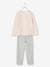 Velour Fox Pyjamas for Girls Light Pink - vertbaudet enfant 